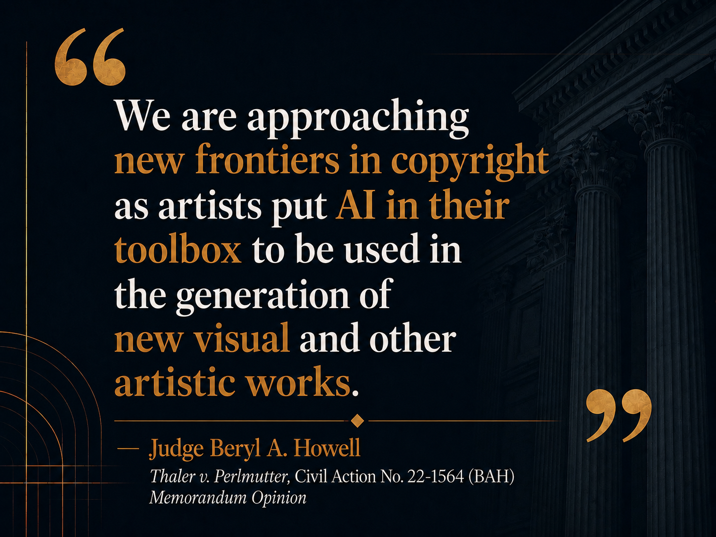 Infographic explaining the copyright paradox for AI-generated content.
